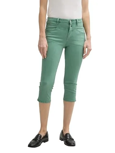 TOM TAILOR Damen Capri Jeans - Jeans für Damen mit optimaler Passform und hoher Tragekomfort, perfekt für den lässigen Look im Frühling und Sommer.
