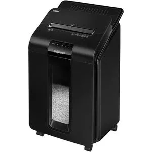 Fellowes Aktenvernichter AutoMax 100M - Aktenvernichter, der bis zu 100 Blatt automatisch schreddert, leise und effizient mit Sicherheitsstufe P-4 für vertrauliche Daten. Ideal für Büro und Home Office.
