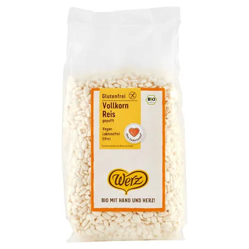 Werz Reis Vollkorn gepufft glutenfrei von WERZ