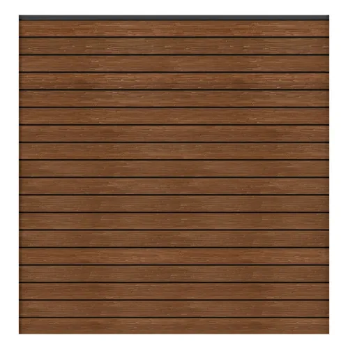 GroJaSolid Rhombus Steckzaun-Set 180x180cm in Teak