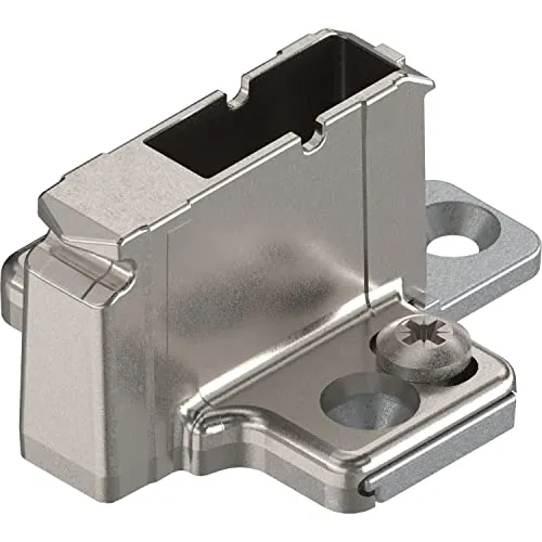 BLUM CLIP Kreuzmontageplatte, Spax-Schrauben, HV: 2-teilig, Distanz 18 mm