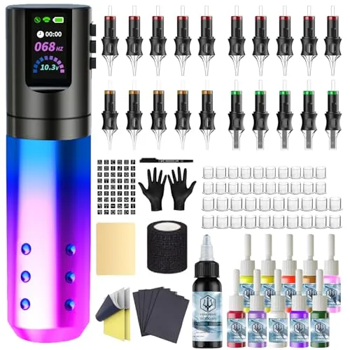 POSEIDON Wireless Tattoo Maschinen Set von POSEIDON