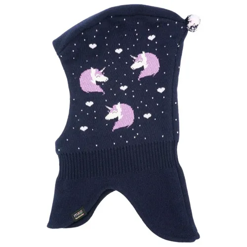 maximo Girl-Schlupfmütze Jacquard Einhorn - Kuschelige Mütze für Baby-Mädchen - Hüte, Mützen & Caps für Baby-Mädchen, aus 100% Baumwolle, ideal für den Alltag mit süßen Einhorn Motiven in Blau. Perfekt für kleine Abenteurer!