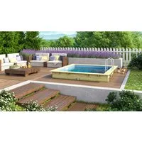 Produktbild Karibu Rechteckiger kdi Massivholz Pool 308,7 x 276,5 cm