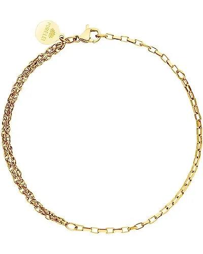Purelei® Kumu O Mix Armband (Gold) – Elegantes Damen Armband - Armbänder für Damen mit verspieltem Design, inspiriert von Hawaii. Hochwertiger Edelstahl 18K, verstellbare Länge von 16,5 bis 20 cm und wasserfest – perfekt für jeden Anlass!
