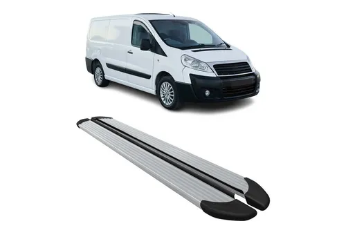 OMAC Kfz-Schmutzfänger Schweller für Fiat Scudo 2004-2016 L2 Grau, 2-tlg. - Hochwertige Trittbretter für Fiat Scudo L2, rutschfest und langlebig. Schützen Sie Ihre Karosserie vor Kratzern und erleichtern Sie das Ein- und Aussteigen – ideal für Familien und ältere Personen.