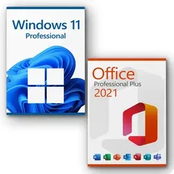 Microsoft Windows 11 Professional + Microsoft Office 2021 Professional Plus Lizenz für 3 PC