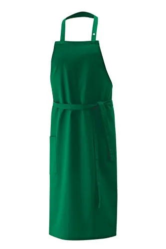 Latzschürze, Schürze 100x80 cm flaschengrün per Halsband 3x verstellbar