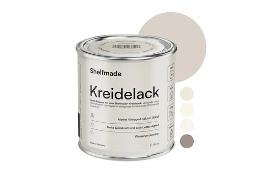 shelfmade Kreidefarbe Kreidefarbe Möbel Shabby Chic Holzlack DIY - Chalk Paint matter Look