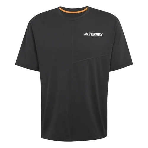 adidas Terrex MT Laufshirt Herren - Schwarz, Größe S - Herren-Shirts für Outdoor-Läufer, leicht und feuchtigkeitsableitend durch AEROREADY Technologie für maximalen Komfort bei jedem Trailrun.