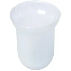 Keuco Glas Einsatz 01669009000 - Echtkristall für WC Bürstengarnitur - Klobürsten mit hochwertigem Echtkristall-Design, elegant mattiert für einen stilvollen Look im Badezimmer.