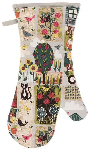 ULSTER WEAVERS Kochhandschuh Ofenhandschuh Baumwolle wattiert ca.20x37 cm NEU