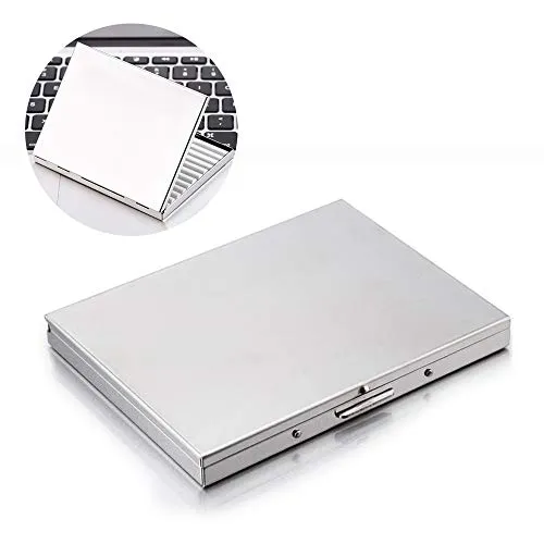 Silber Extra Slim Zigarettenetui aus Edelstahl für 9 Zigaretten