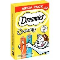 Produktbild Dreamies Katzen-Ergänzungsfutter Katzenleckerli Creamy mit Huhn & Lachs 120 g