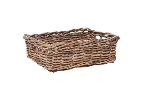 VIVANNO Tablett Rattan TACA Kasten - Natur Geflochten, Rattan, (1-tlg), 47x36x15 cm