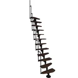 Minka Mittelholmtreppe Monaco Walnuss Schwarz in schwarz von Minka