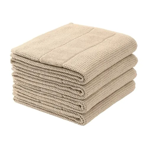 Schiesser Frottier Handtuch Turin 4er Set | Flauschige 100% Baumwolle - Handtücher im 4er Set (50x100cm) aus 100% Baumwolle, flauschig und saugstark. Ideal für Allergiker, schadstofffrei und nachhaltig produziert.