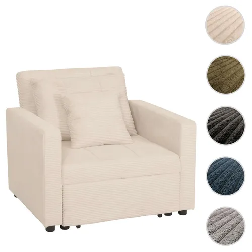 Schlafsessel HWC-L90, Klappsessel Gästebett - Sofas & Sessel mit verstellbarer Rückenlehne in 3 Positionen, ideal für Gäste mit großzügiger Liegefläche von 200x100cm