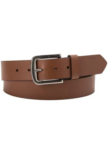 Levi's Herren Seine Gürtel, Braun (Medium Brown) - Hochwertiger Ledergürtel - Herren-Gürtel aus echtem Leder, langlebig und ideal für jede Jeans, mit praktischer Eindornschließe für perfekten Sitz.