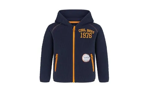 Lupilu® Jungen Coole Teddy Fleecejacke Kuschelig Warm hoher Navy 98/104