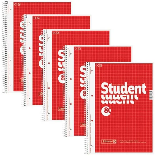 BRUNNEN Collegeblöcke Student kariert DIN A4 Innenrand 5