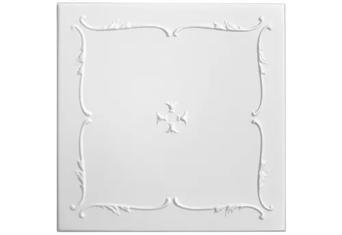 Hexim Wanddekoobjekt NR.12 – 50x50 cm XPS Deckenplatten in Weiß