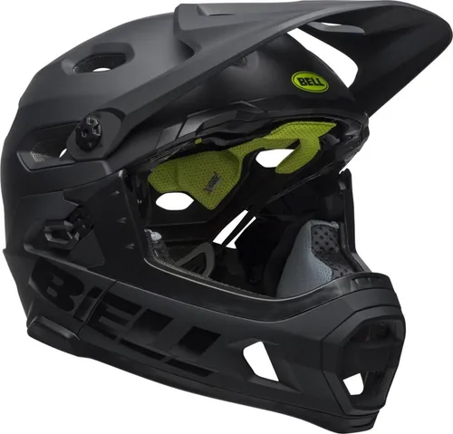 BELL Super Dh MIPS Fahrradhelm, mat/Gloss Black, L - Fahrradhelme mit MIPS-Technologie für optimalen Kopf- und Aufprallschutz, ideal für Downhill-Fahrer – leicht und komfortabel mit Fidlock-Verschluss.