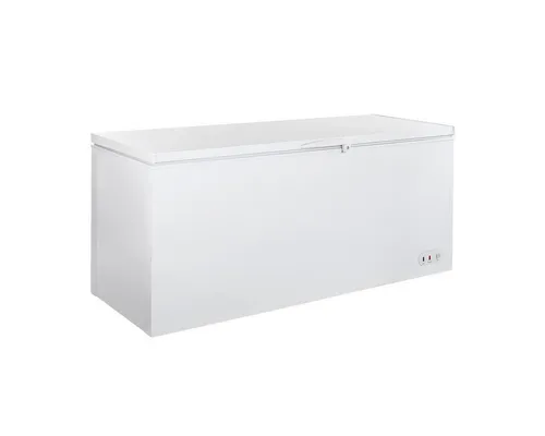 GastroHero Gefriertruhe ECO 650 I 550L - Tiefkühler mit 550L Volumen, ideal für Großküchen. Robuste Bauweise und Temperaturbereich von -18°C bis -22°C für sichere Lagerung und gleichmäßige Kühlung.