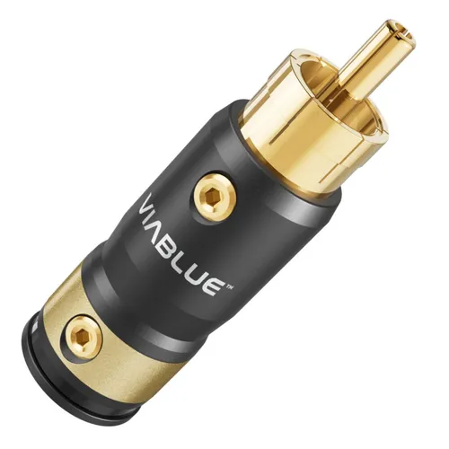 VIABLUE T6s Cinch Stecker - Lötbar - High End RCA - 24k vergoldet