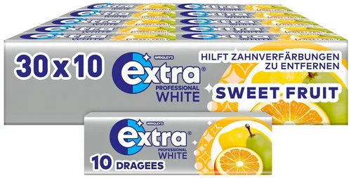 Extra Kaugummi Sweet Fruit, zuckerfrei, Großpackung 30x10