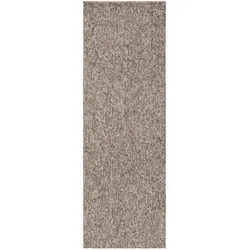 benuta Nest Waschbarer Kurzflor Teppich Enzo Taupe 80x240 cm - Moderner Kurzflor-Teppich mit pflegeleichtem Material und natürlichem Look. Ideal für Wohnzimmer, Schlafzimmer oder Esszimmer – kombiniert vielseitig mit jedem Stil und schont empfindliche Böden.