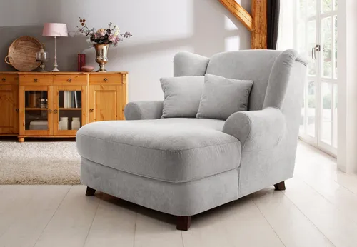 Home affaire XXL-Sessel Oase, silber mit 2 Zierkissen von OTTO home
