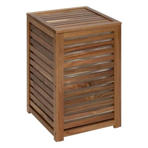 5five Wäschekorb Blackacia 65L aus Akazienholz - Wäschebox aus hochwertigem Akazienholz, stilvolles Design und große Kapazität für eine ordentliche Wäscheaufbewahrung.