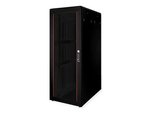 Roline Pro Netzwerkschrank mit Glastür 800 x 1200 mm - Server-Zubehör mit eleganter Glastür für optimale Sichtbarkeit und Belüftung, ideal für moderne Büros und Rechenzentren.
