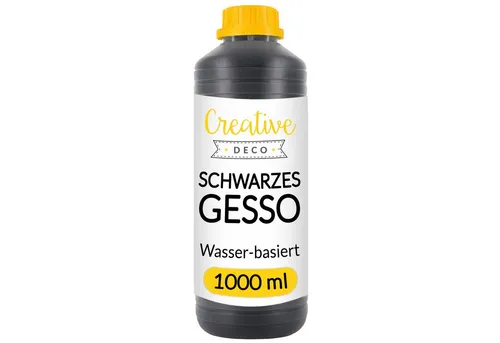 Creative Deco Grundierfarbe Professionell Gesso 1L Perfekte Grundierung für Malerei
