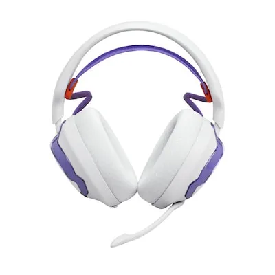 JBL Quantum 650 Kabelloses Gaming-Headset in Weiß - Erlebe dynamischen JBL Quantum Sound mit 50-mm-Treibern. Das leichte Design und die duale Verbindung sorgen für Komfort und Flexibilität in langen Gaming-Sessions.
