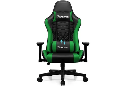 Hiazurm Gaming-Stuhl - Ergonomischer Bürostuhl für Gamer mit Wippfunktion - Ergonomischer Gaming-Stuhl mit verstellbaren Armlehnen und Kopfstütze. Bietet optimalen Komfort bei langem Sitzen und eine Tragfähigkeit von 150 kg. Ideal für intensive Gaming-Sessions.