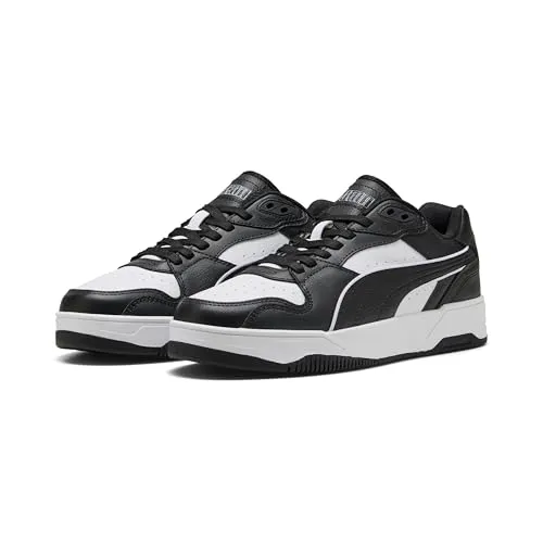 Puma RBD Break Low Sneaker EU 42 - Weiß-Schwarz - Sneaker für Damen und Herren mit dämpfender Innensohle aus SoftFoam+, ideal für hohen Komfort und lässigen Streetstyle.