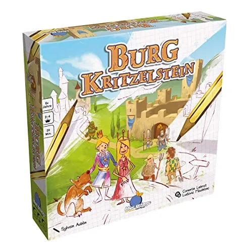 Blue Orange Asmodee BLOD0015 - Burg Kritzelstein, Kinder-Spiel, Deutsch
