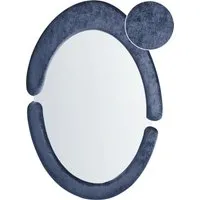 Wandspiegel MASSAY 53 cm x 90 cm in blau von Beliani