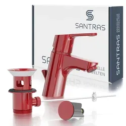 Santras Waschtischarmatur in Rot (RAL 3003) in rot von Santras