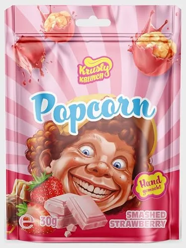 Krusty Krunch Popcorn – Smashed Strawberry - 30g von Krusty Krunch