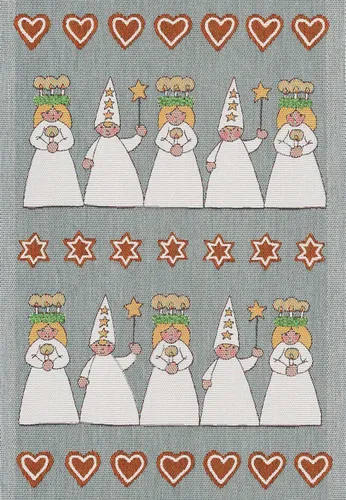 Ekelund Küchenhandtuch Luciafest Kerzenkranz von Ekelund