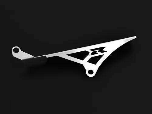 ZIEGER Kettenschutz für Suzuki GSX-R 600/750 (BJ 2006-07) – Silber - Hochwertiger Kettenschutz aus Edelstahl 1.4016 für Motorräder, schützt zuverlässig und sorgt für ein ansprechendes Design.