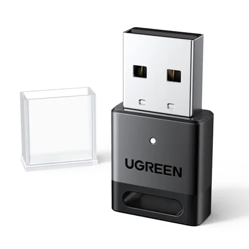 UGREEN Adapter Bluetooth 5.4 Dongle für PC, USB Bluetooth Stick für Maus, Tastatur, Kopfhörer, Handy, Controller, für Windows 11/10/8.1