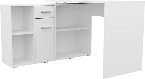 FMD Möbel 353-001 Lexo Schreibtisch-Winkelkombination - Vielseitiger Kinderschreibtisch in 4 Aufbauvarianten, mit pflegeleichter, kratzfester Oberfläche und nachhaltigen Materialien, ideal für kreative Lernumgebungen.