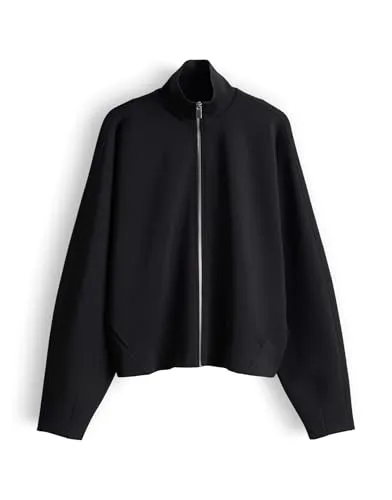 someday Damen Sweatjacke ULARA - Weiche Scuba Sweatjacke in Schwarz, Größe 38 - Die someday Sweatjacke ULARA ist vielseitig kombinierbar für Büro, Freizeit oder besondere Anlässe. Hergestellt aus hochwertigem Scuba-Material bietet sie ein angenehmes Tragegefühl und modernen Look.