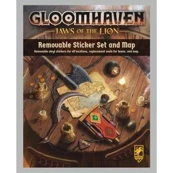 Gloomhaven: Jaws of the Lion Removable Sticker Set & Map - EN
