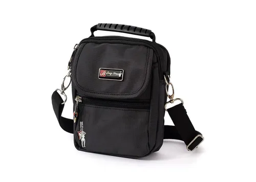 BAG STREET Umhängetasche Bag Street Damen Herren Umhängetasche (Umhängetasche), Herren, Damen Umhängetasche, Gürteltasche Polyester, schwarz 13x17cm