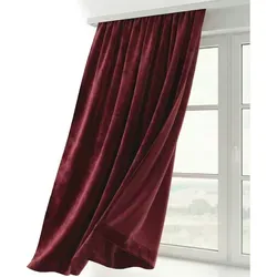 Beautex Verdunkelungsvorhang Samt rot 140x280 cm in rot von Beautex